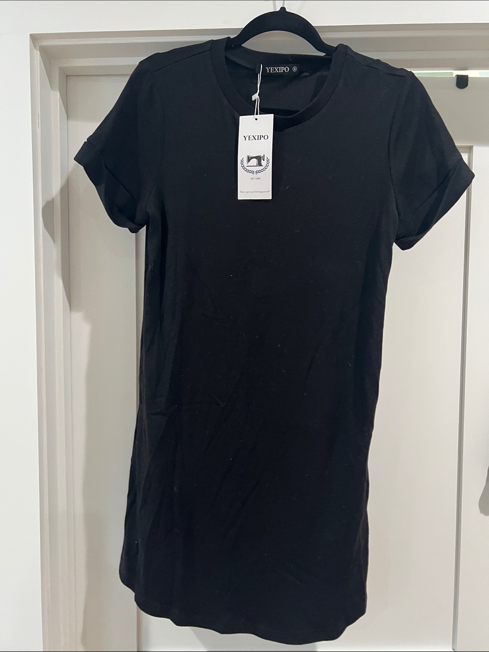Black Short Sleeve Women's Dress